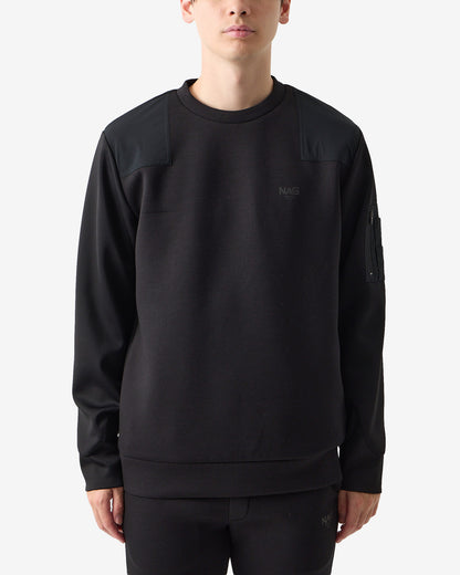 SHOULDER BLOCK CREW SWEAT