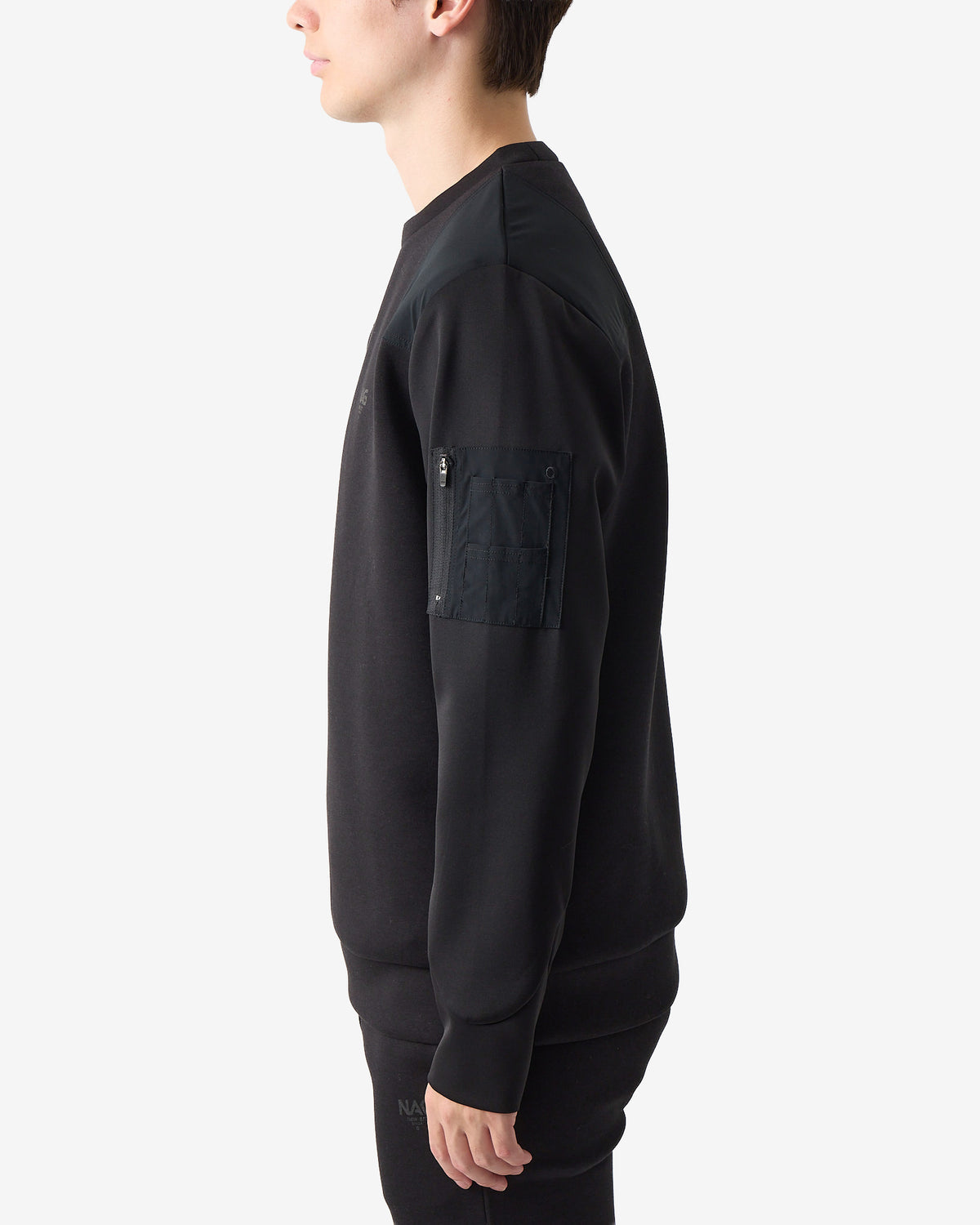 SHOULDER BLOCK CREW SWEAT