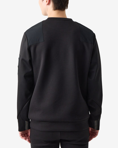 SHOULDER BLOCK CREW SWEAT