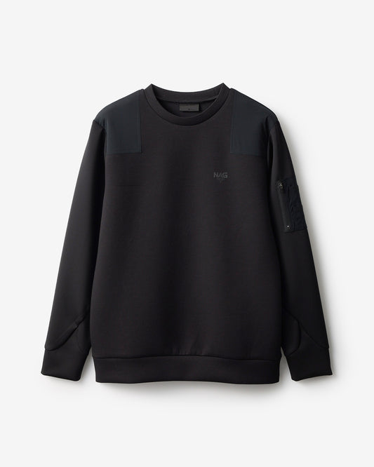 SHOULDER BLOCK CREW SWEAT