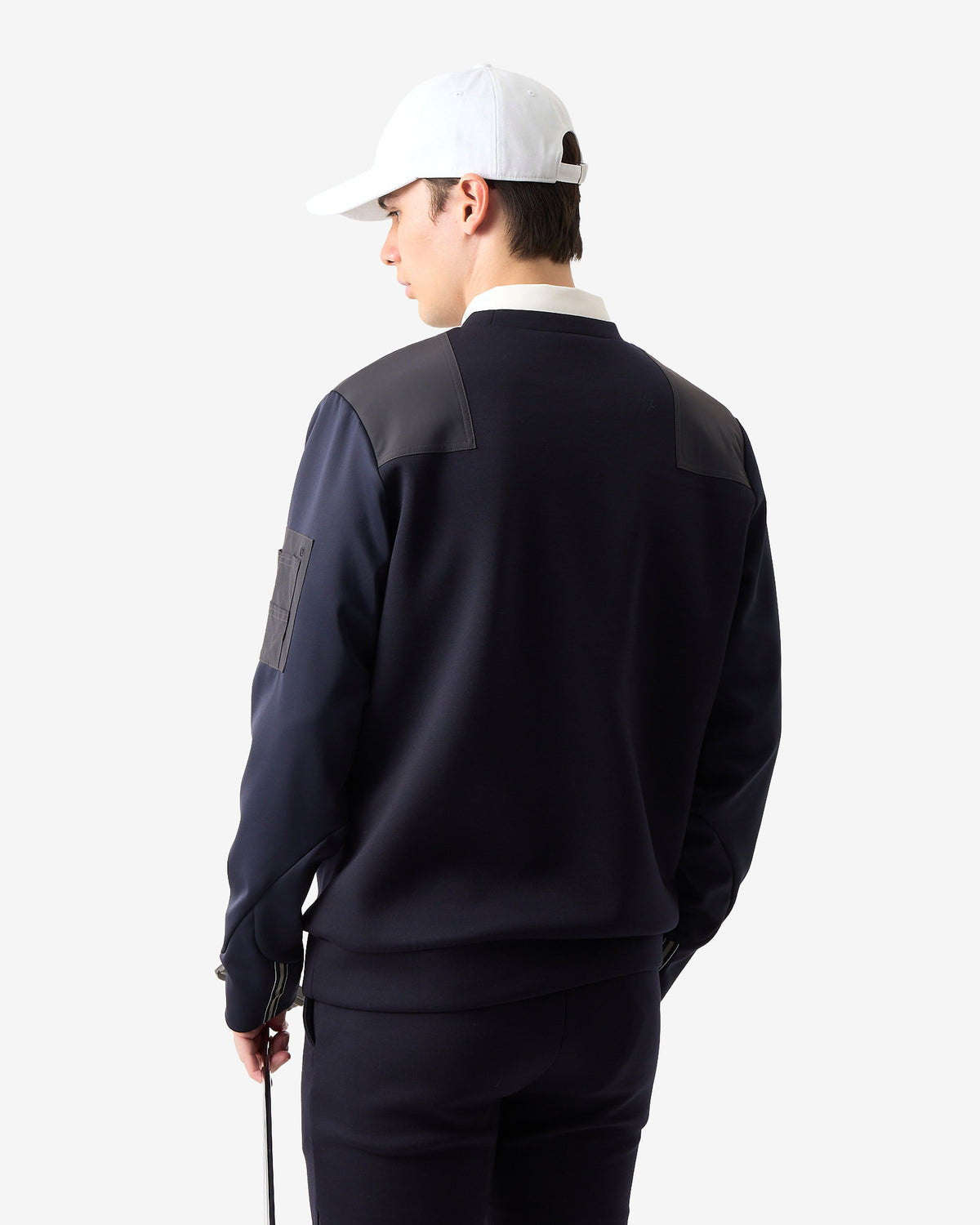 SHOULDER BLOCK CREW SWEAT