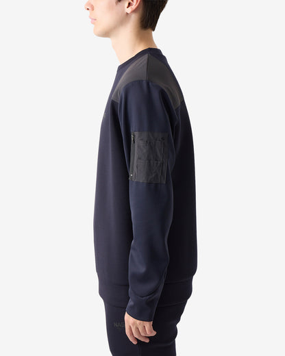 SHOULDER BLOCK CREW SWEAT