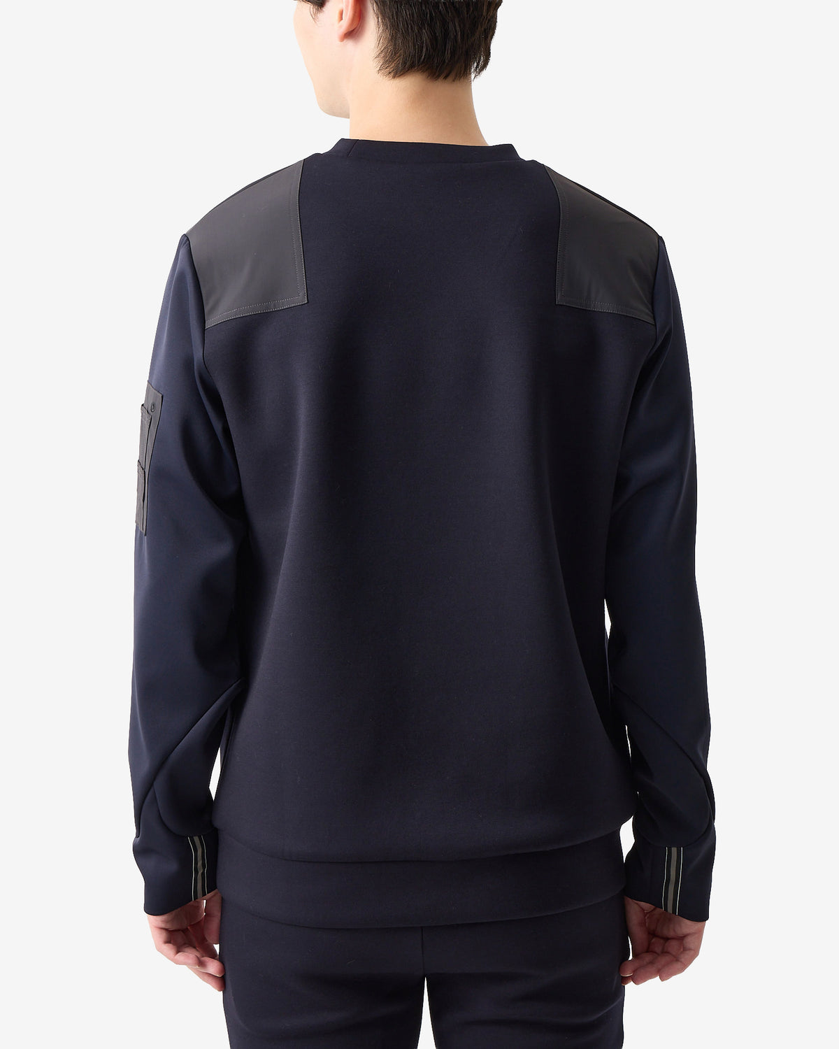 SHOULDER BLOCK CREW SWEAT