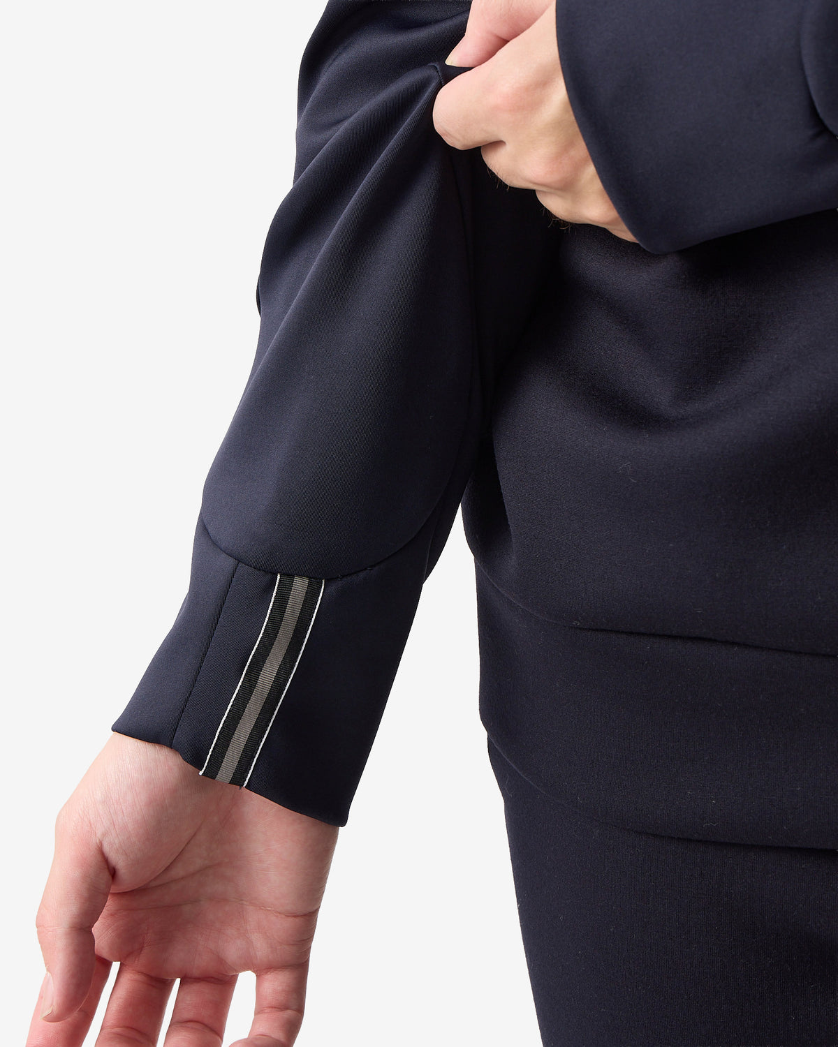 SHOULDER BLOCK CREW SWEAT