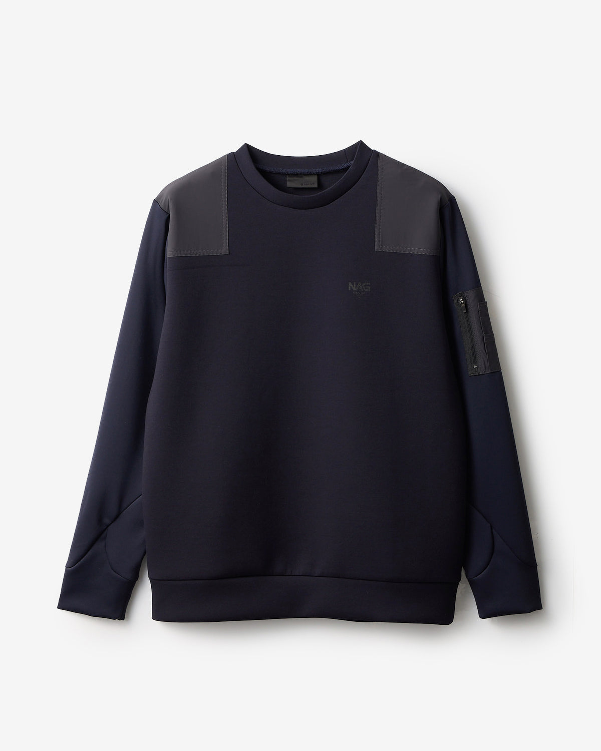 SHOULDER BLOCK CREW SWEAT