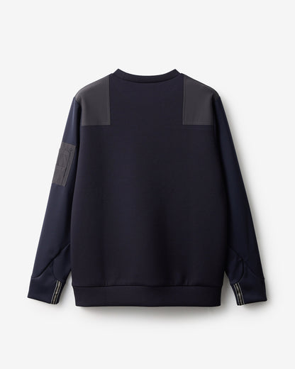 SHOULDER BLOCK CREW SWEAT