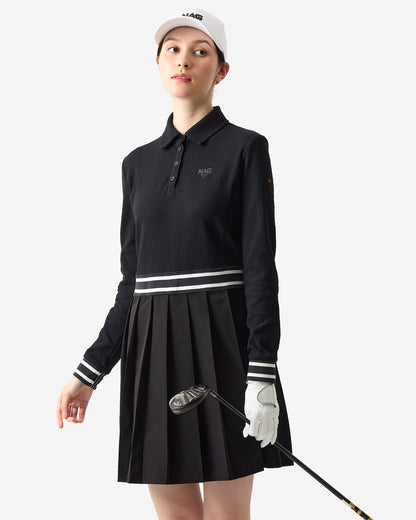 NAG PLEATED POLO DRESS