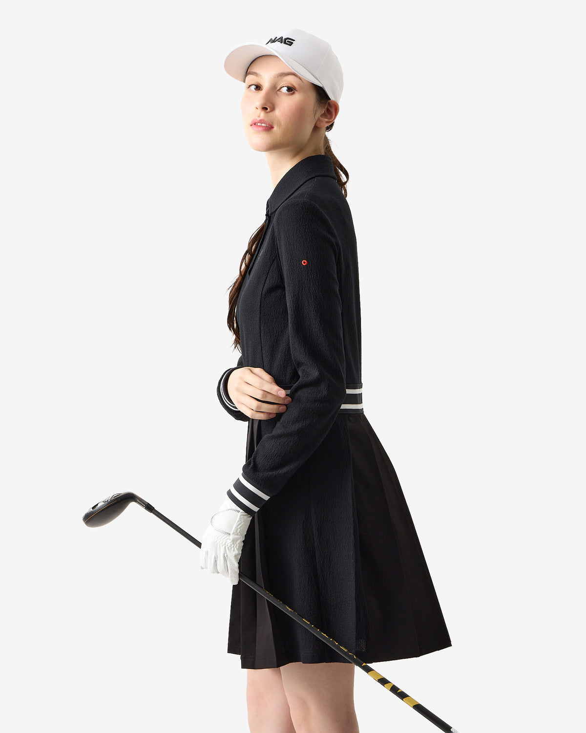 NAG PLEATED POLO DRESS