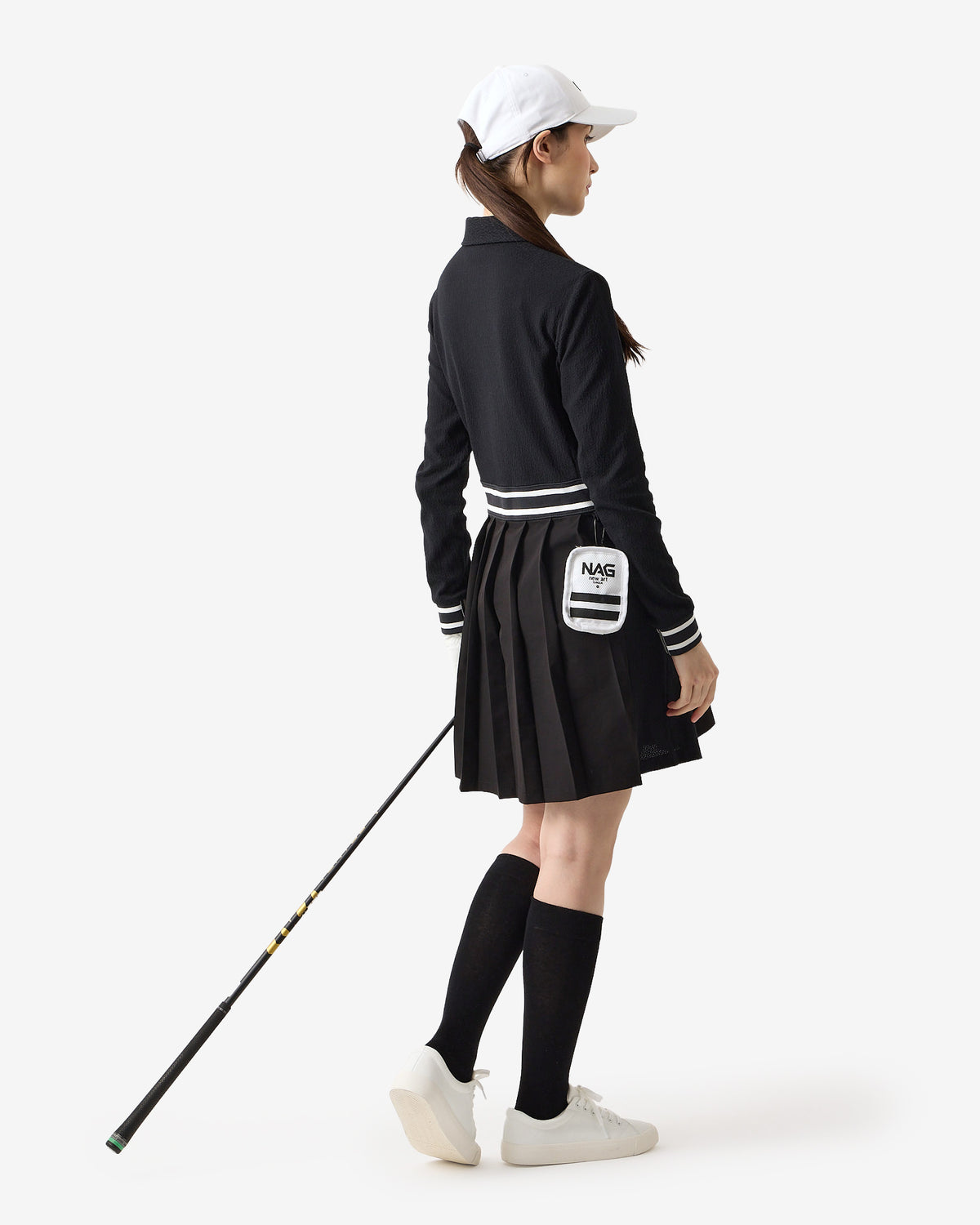 NAG PLEATED POLO DRESS
