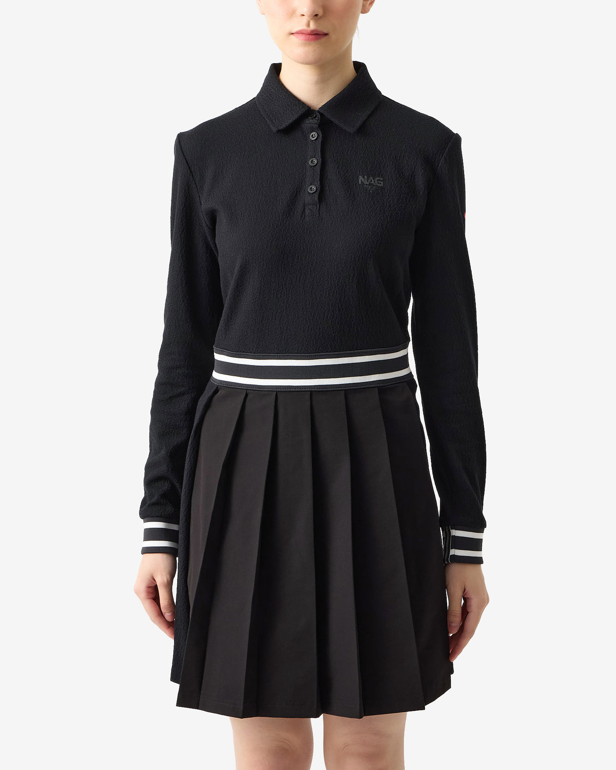 NAG PLEATED POLO DRESS