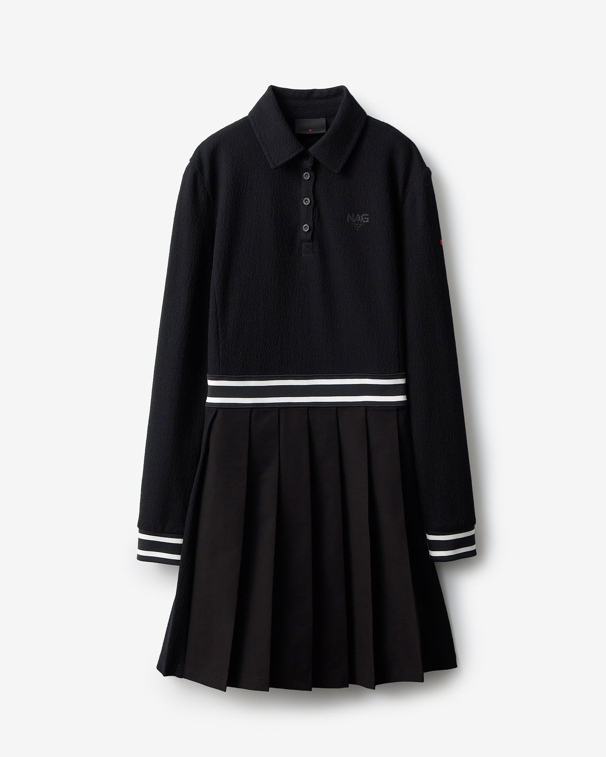 NAG PLEATED POLO DRESS