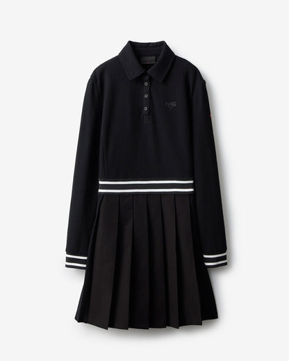 NAG PLEATED POLO DRESS