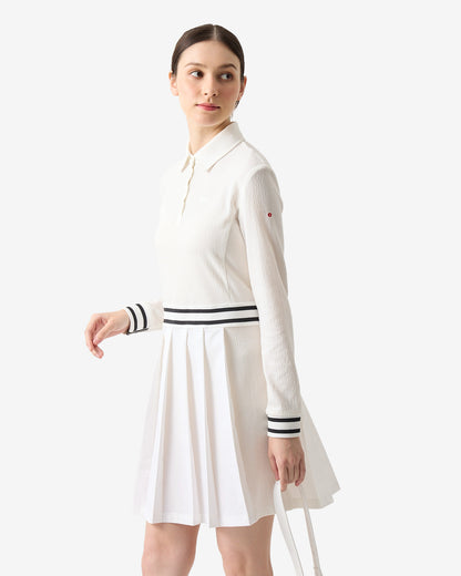 NAG PLEATED POLO DRESS