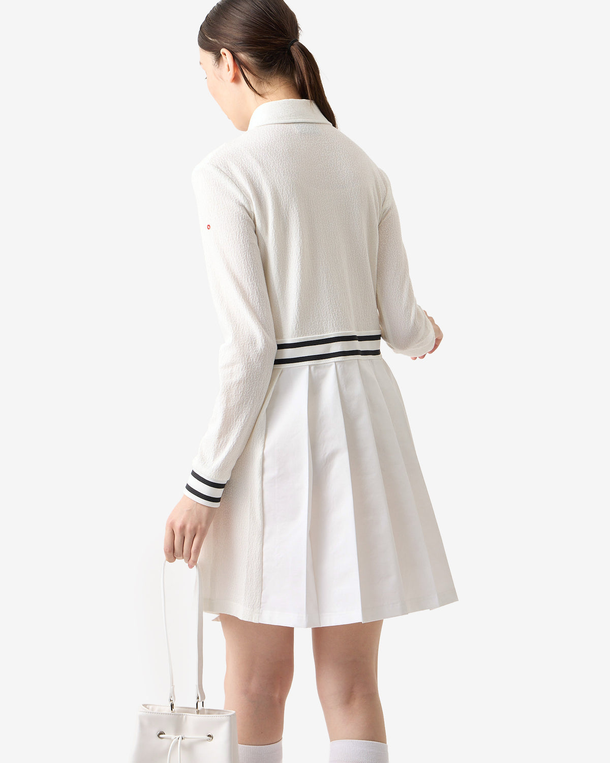 NAG PLEATED POLO DRESS