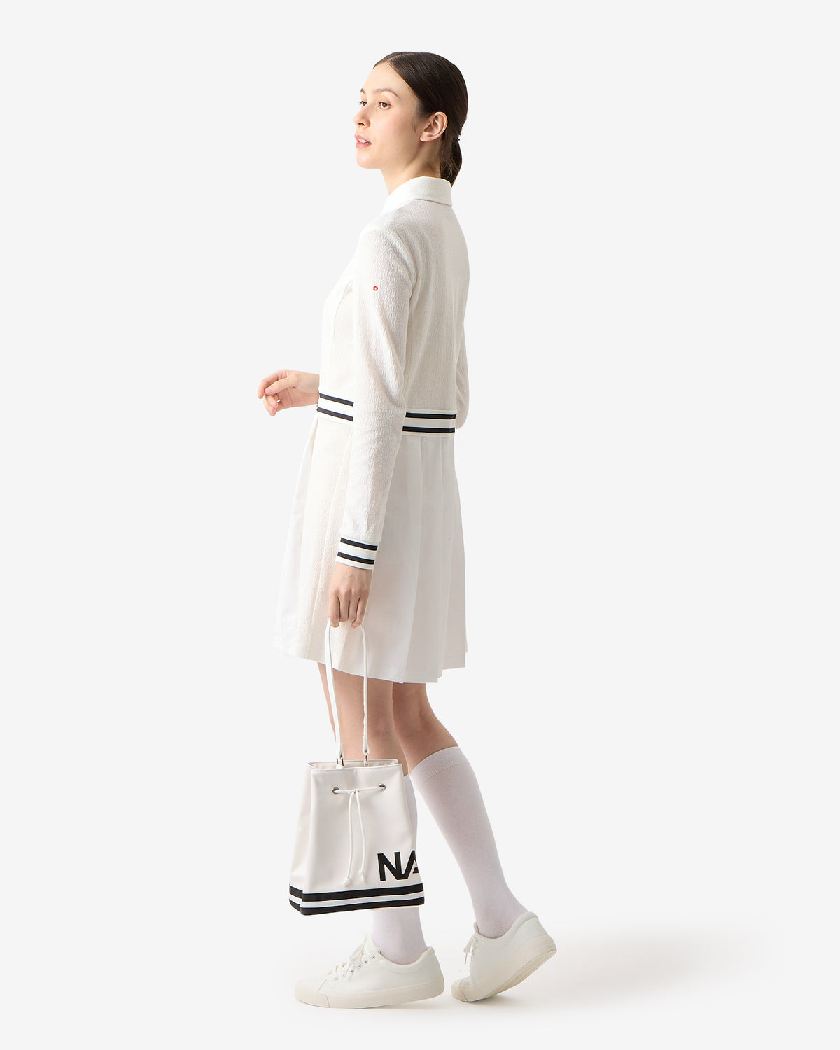 NAG PLEATED POLO DRESS