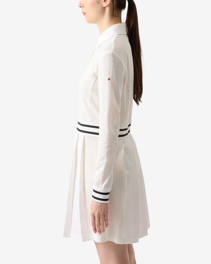 NAG PLEATED POLO DRESS