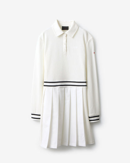 NAG PLEATED POLO DRESS