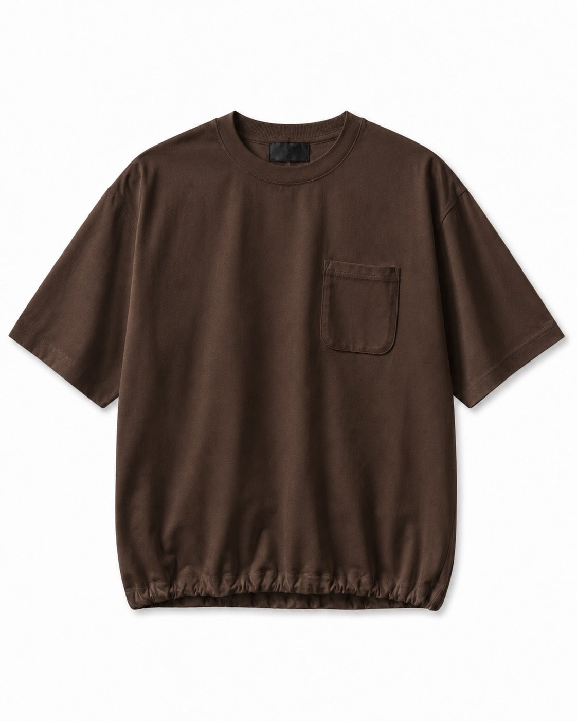 DRAWSTRING HEM POCKET TEE