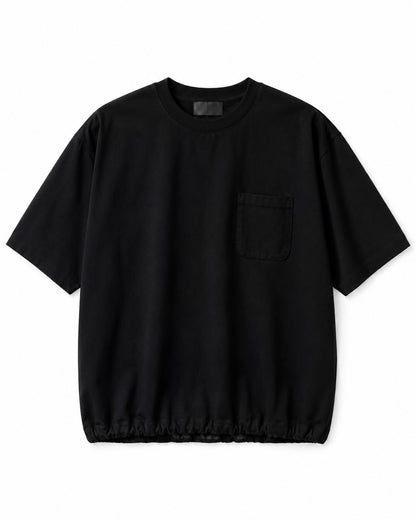 DRAWSTRING HEM POCKET TEE