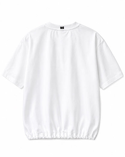 DRAWSTRING HEM POCKET TEE