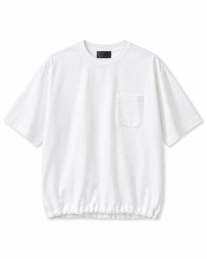 DRAWSTRING HEM POCKET TEE