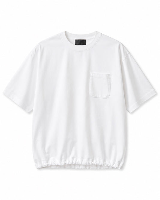 DRAWSTRING HEM POCKET TEE